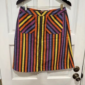 Murr’s Of California Union Made Striped A Line Mini Pencil Skirt Vintage Size 13